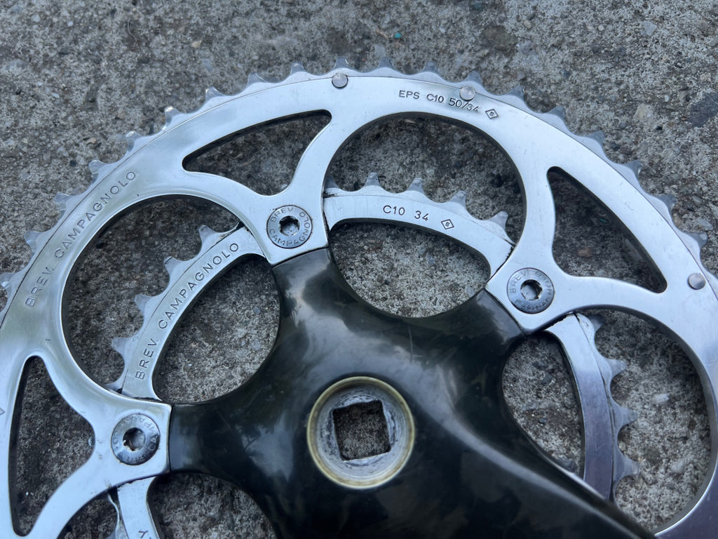 Campagnolo Chorus CT 175mm 50/34T Carbon Crankset Double Road 10 Speed EPS Black - Image 9