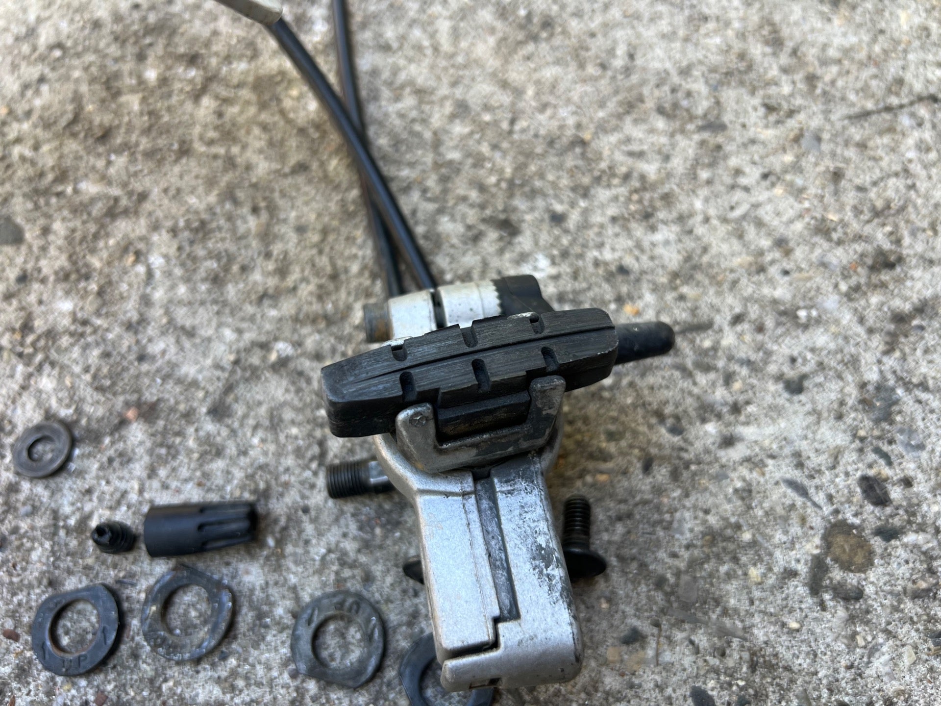 Magura Evolution Evo HS Brakes Silver Aluminum Steel Front and Rear Vintage MTB  - Image 8