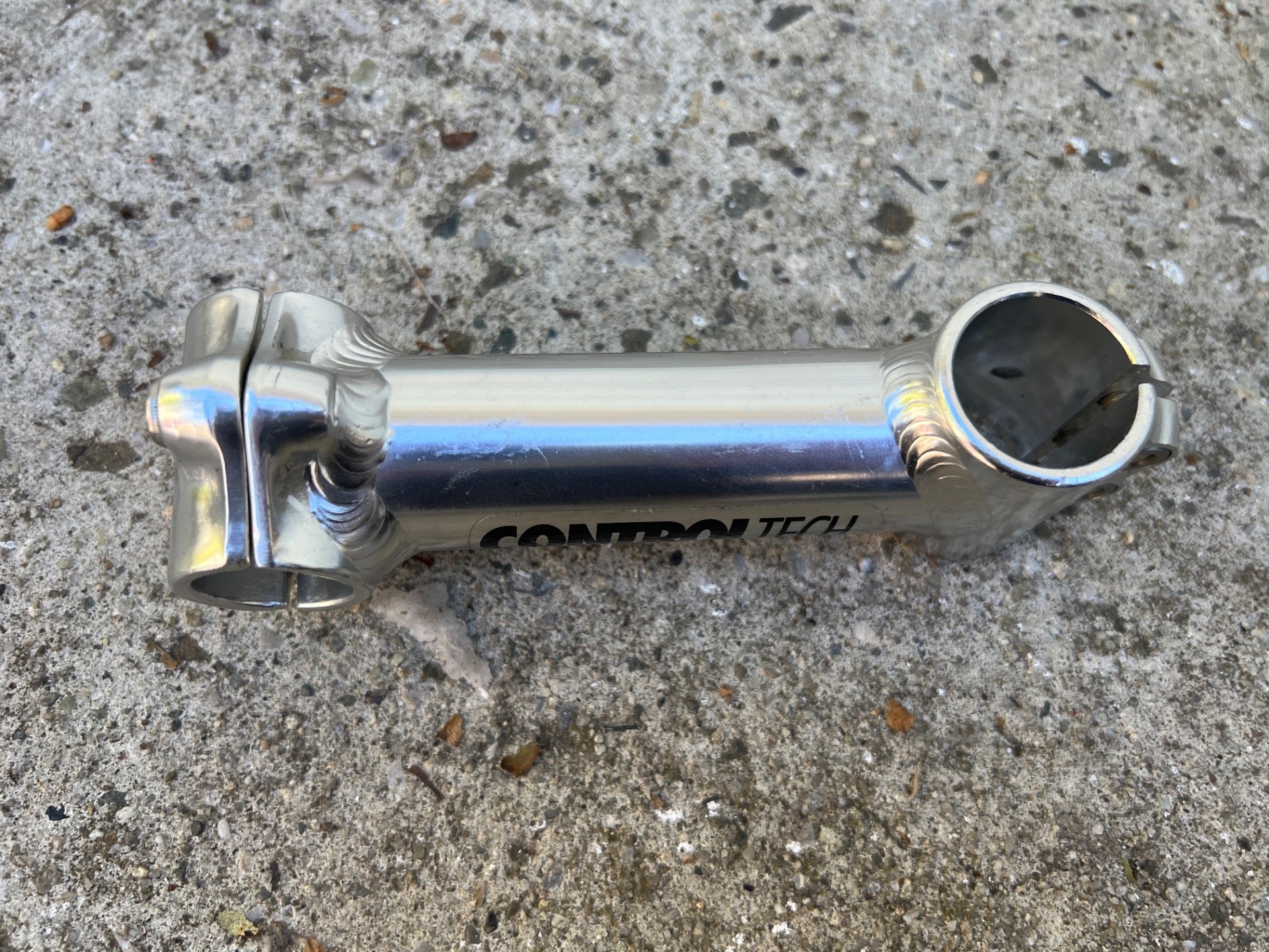 Control Tech 120x25.4mm Stem 1 1/8” Vintage Mountain Bike Silver Aluminum MTB  - Image 4