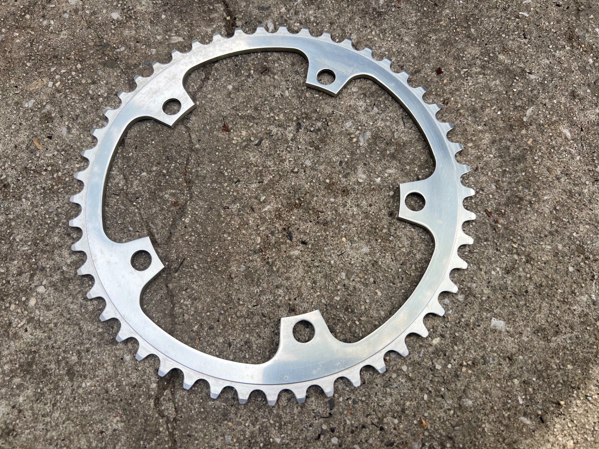 NOS Campagnolo 144 BCD 49T Chainring Vintage Retro Road Track Bike Silver Big - Image 4