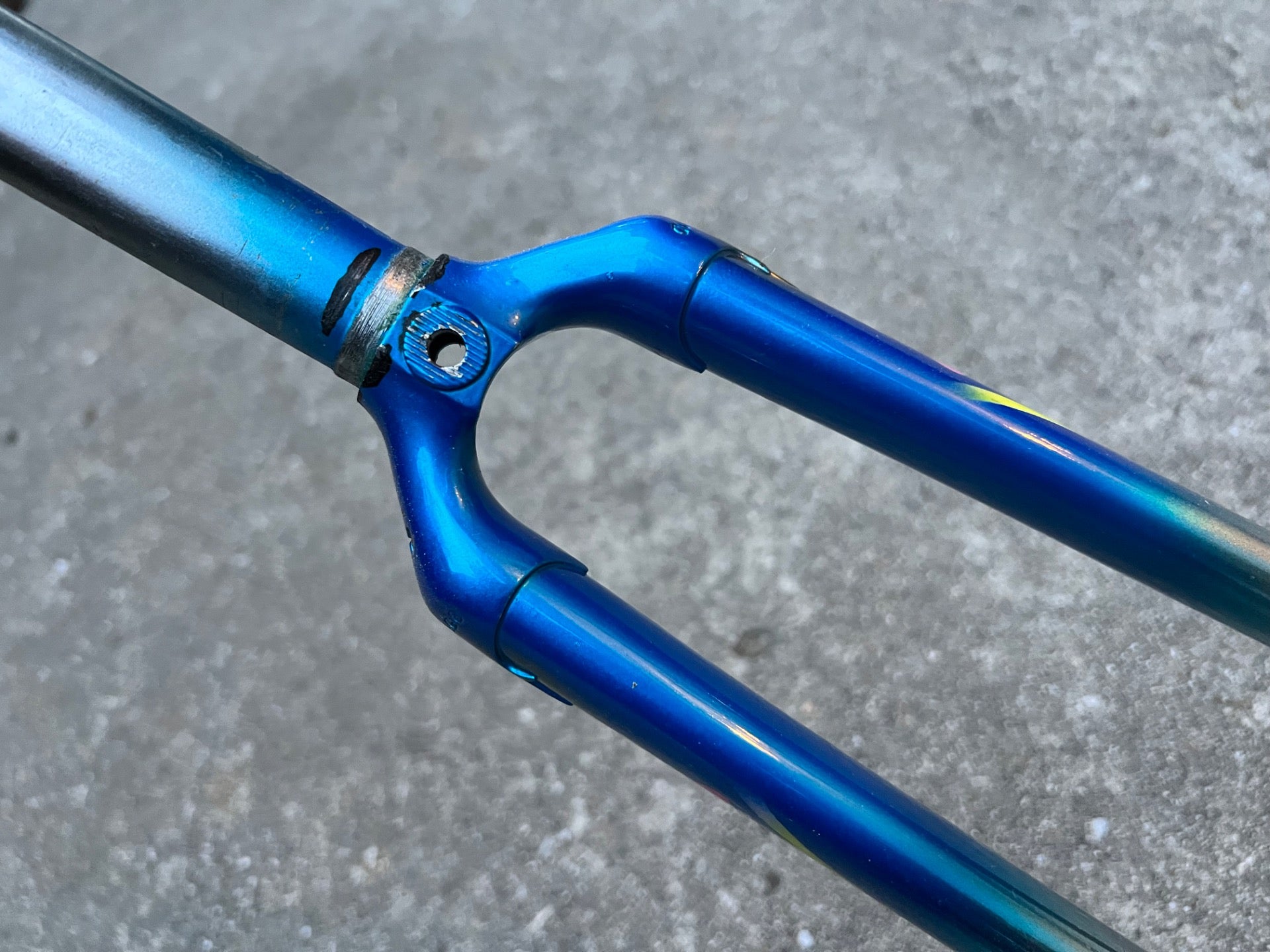 Colnago Chrome Blue Rigid Fork Road Bike Steel Vintage Retro Shamrock Logo 1in  - Image 11