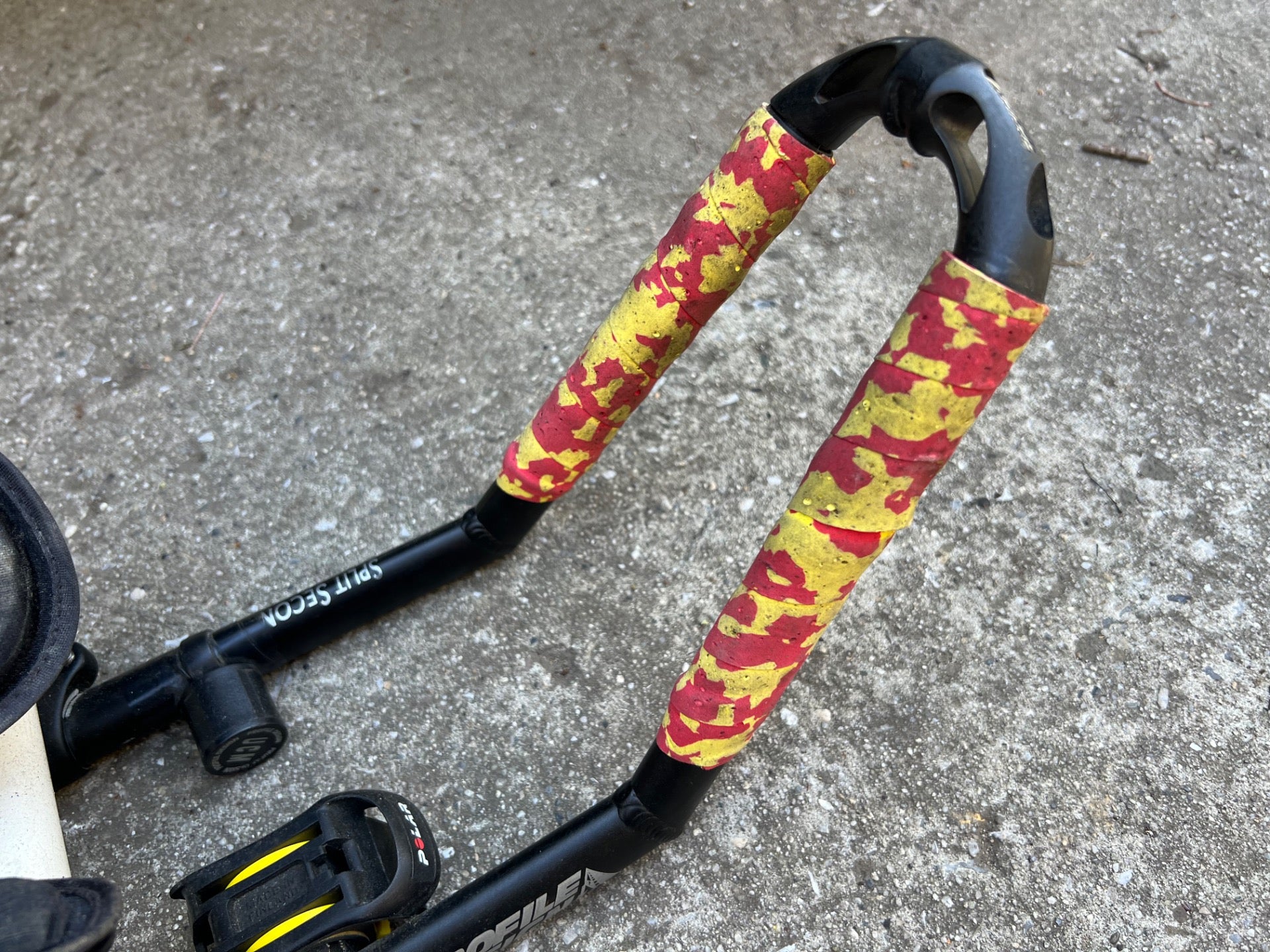 Profile Design 130x300mm Aero Triathlon Bars 22.2 Black Aluminum Road Racing Pad - Image 8
