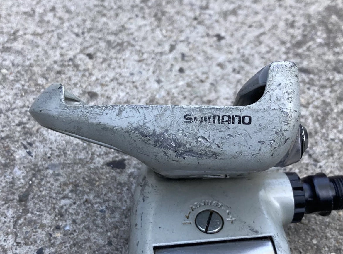 Shimano Look PD-1056 Clipless Pedals Vintage Road Bike Retro Gray Steel France - Image 4
