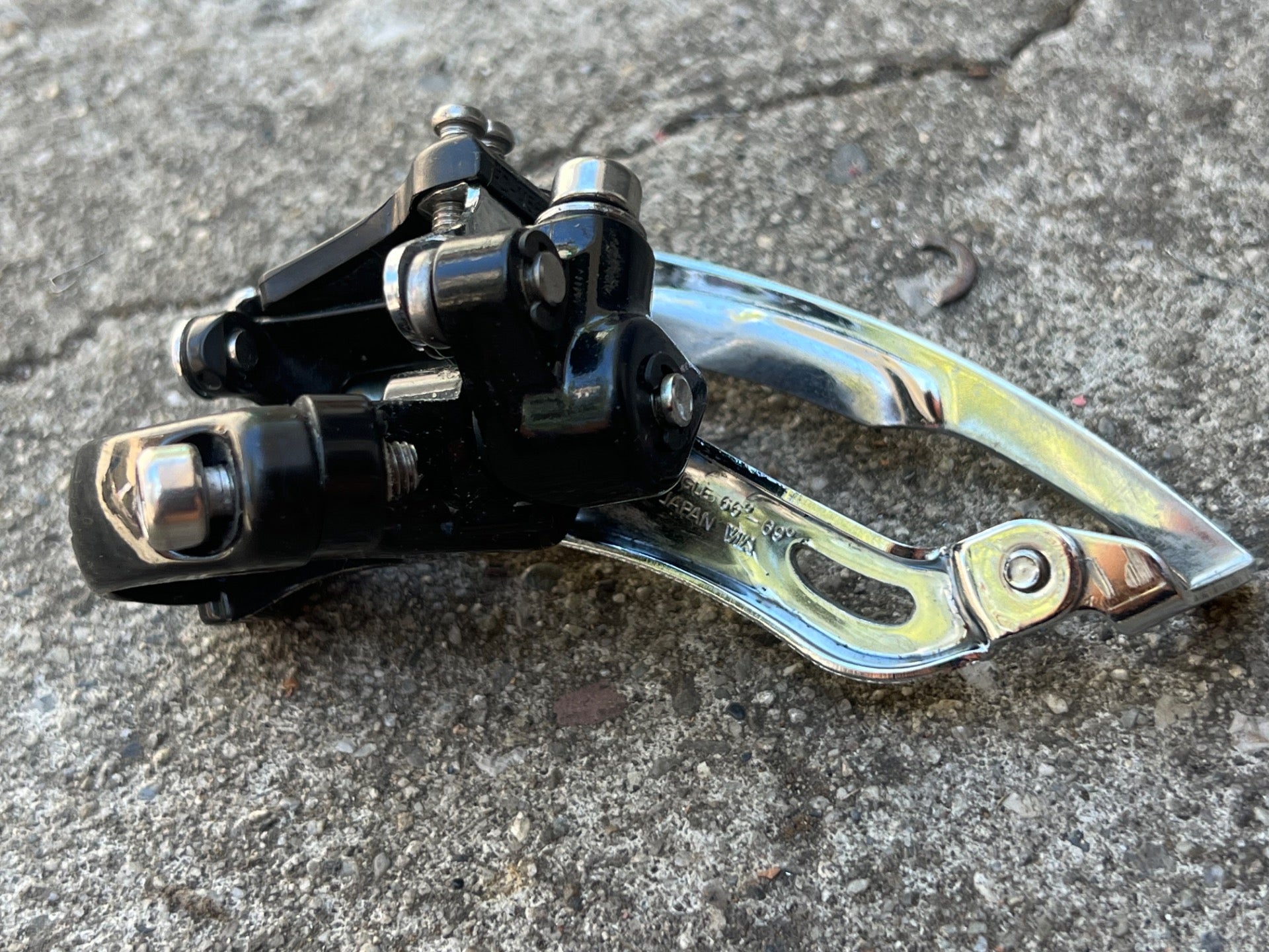 Shimano Deore LX M567 28.6mm Bottom Pull Front Derailleur 3x8 Triple Black MTB - Image 4