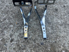 Used Christophe Special Toe Clips Size Large Vintage Retro Eroica Chrome Road Touring-Bicycle Bin