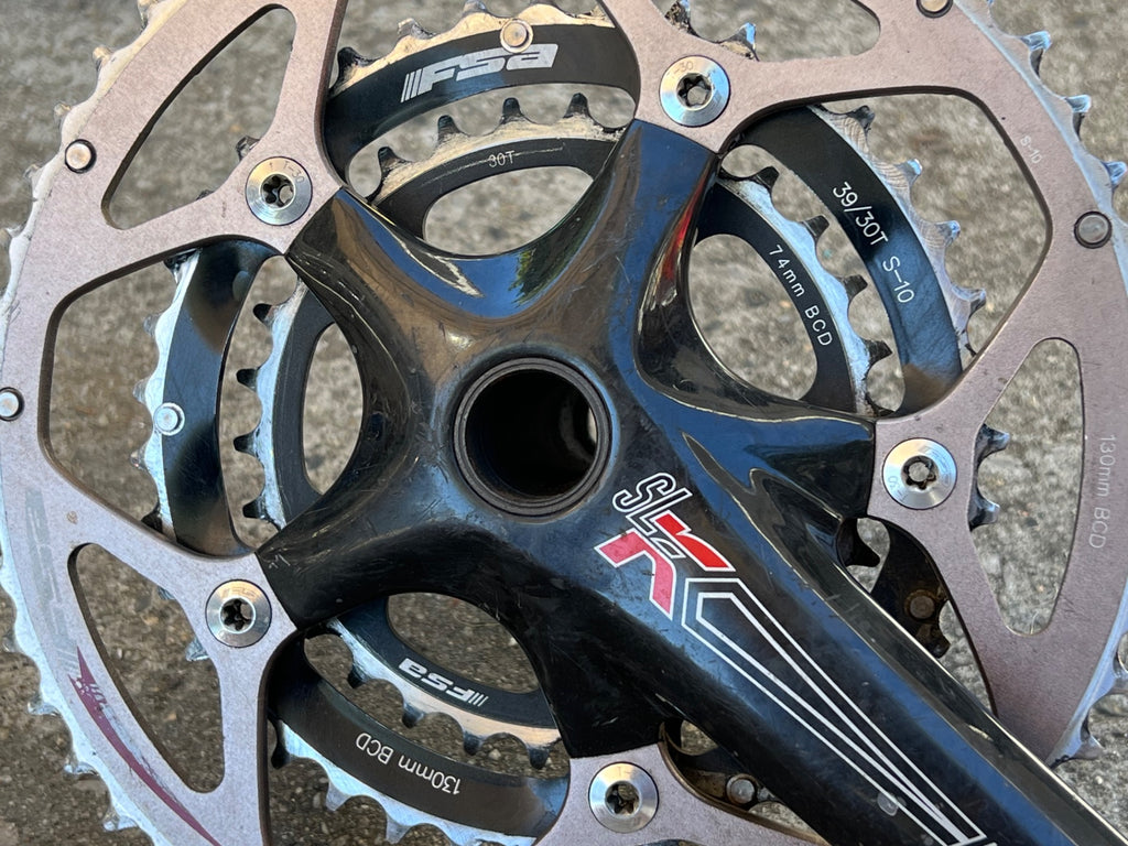 FSA SLK Carbon Triple Crankset 30-39-50T 10 Speed 170mm Road GXP Touring Gravel - Image 11