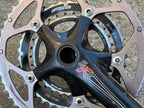 Used FSA SLK Carbon Triple Crankset 30-39-50T 10 Speed 170mm Road GXP Touring Gravel-Bicycle Bin