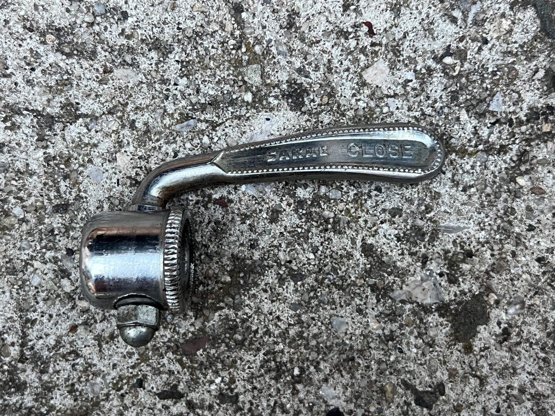 Vintage Sakae Quick Release Skewer & Head Road Touring Bike Steel Chrome Retro  - Image 4