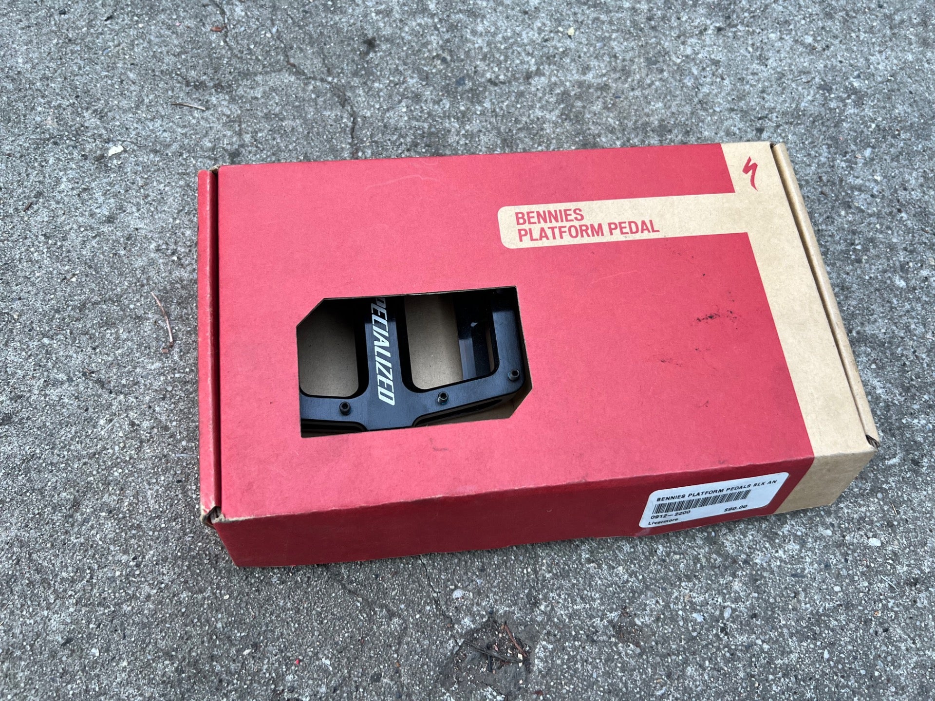 NEW Specialized Bennies Sealed Bearing Flat Pedals MTB Mountain Black Platform - Image 4