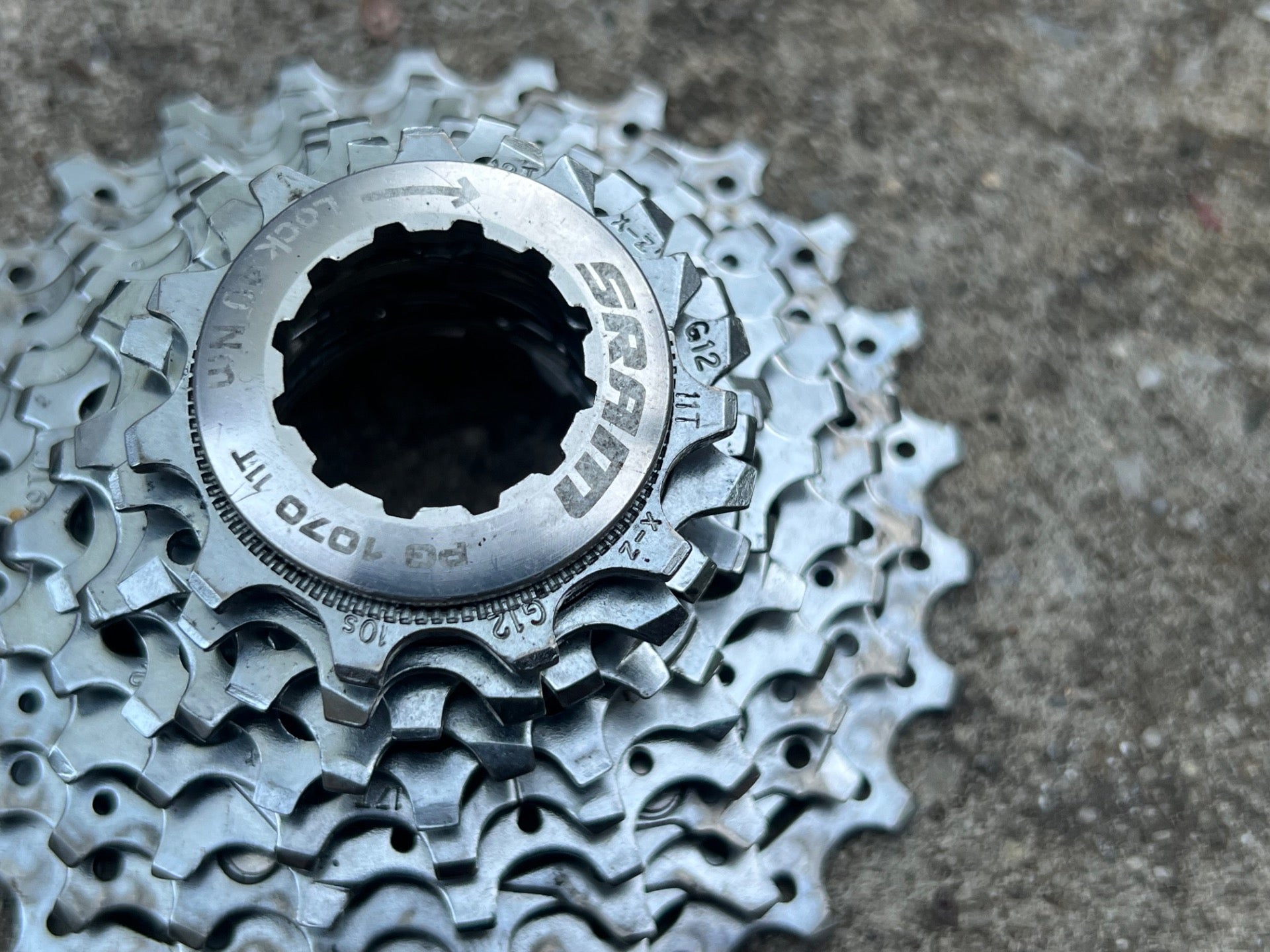 SRAM PG 1070 11-26 10 Speed Cassette Road Gravel Bike Chrome Cycling Commuter  - Image 4