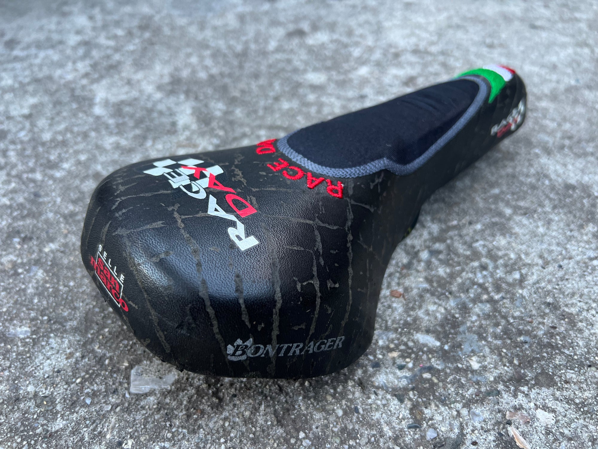 MINT Selle San Marco Bontrager Race Day Saddle Vintage MTB Road Italy Italian Red Green