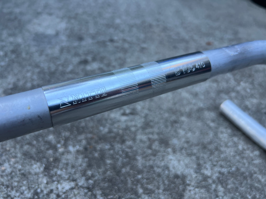 Nitto B105 410 25.4x410mm 41cm Flared Drop Bars Vintage Road Bike Silver