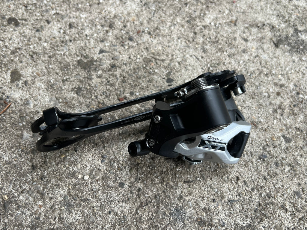MINT Shimano Deore XT RD-M771 SGS 9 Speed Rear Derailleur Vintage MTB Black