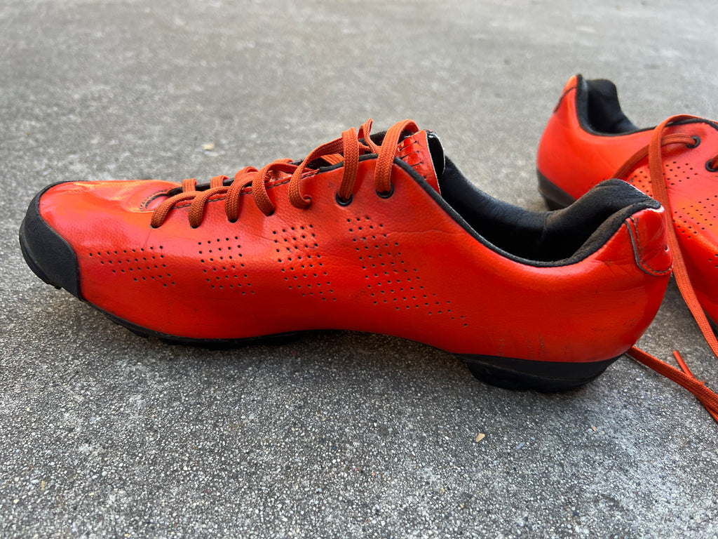 GIRO VR90 Clipless Shoes 44 EU EUR 10.5 US Mens Mountain Bike MTB Easton Carbon Orange