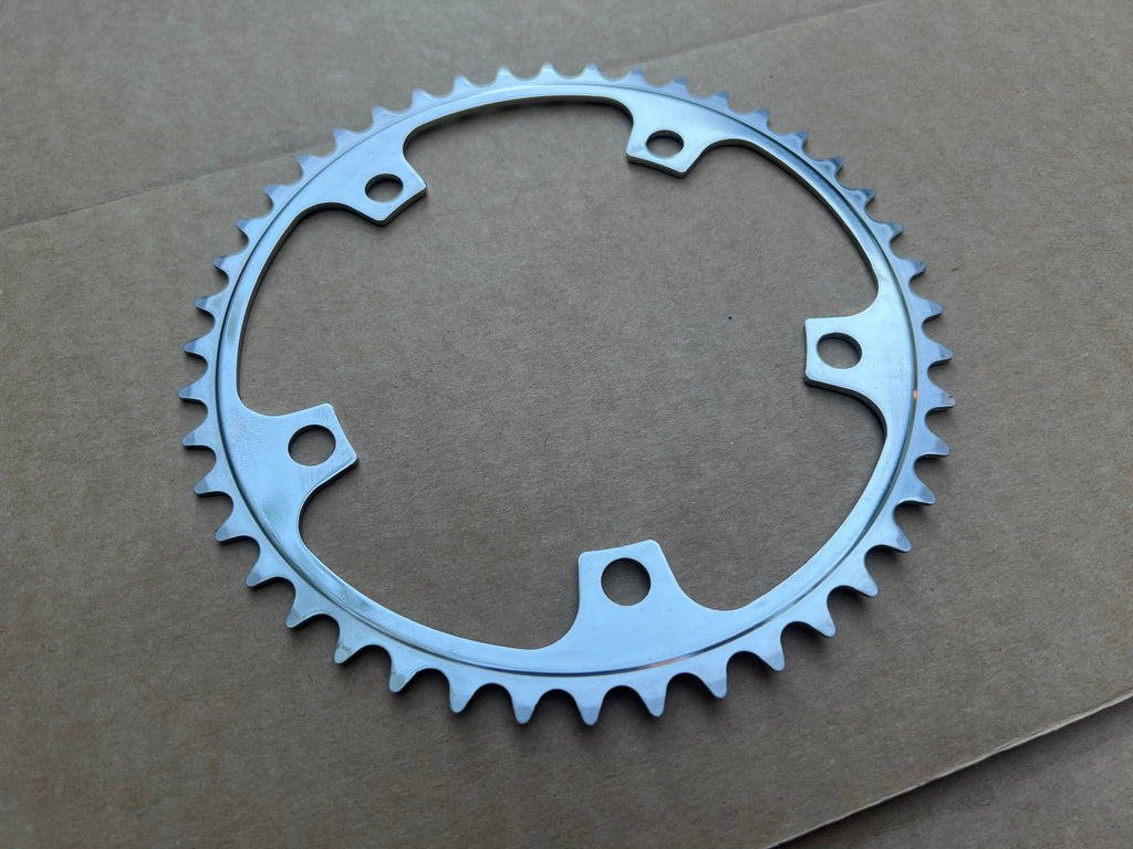 NOS NEW 130 BCD 44T Surly Stainless Steel Chainring Road Track Commuter Single Speed 3/32”