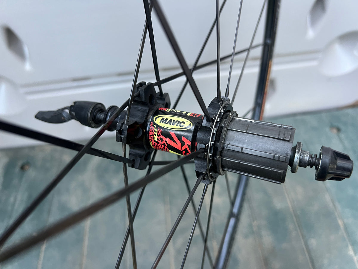 Mavic Ksyrium Elite 700c Clincher 8/9/10/11 Speed Shimano Black Road Wheelset Wheels