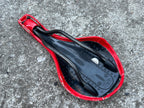 Selle Italia Flite 280x125mm Carbon Red Saddle 9mm Oval Rails Road Bike 174g
