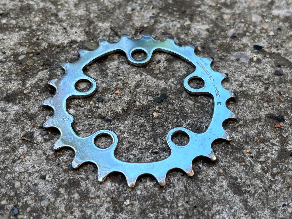 Shimano 58 BCD 22T Granny Small Chainring Steel Chrome Vintage MTB