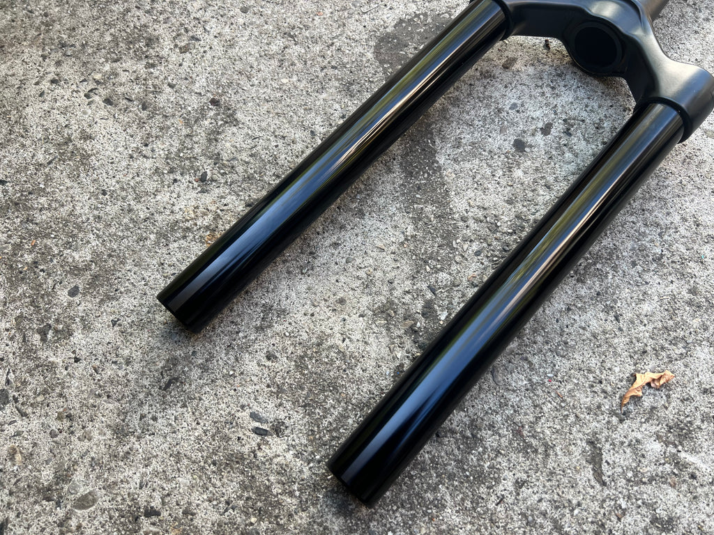 FOX 34 Float Elite 130mm 29er Uppers Stanchions Black 7” Long Tapered Steerer MTB