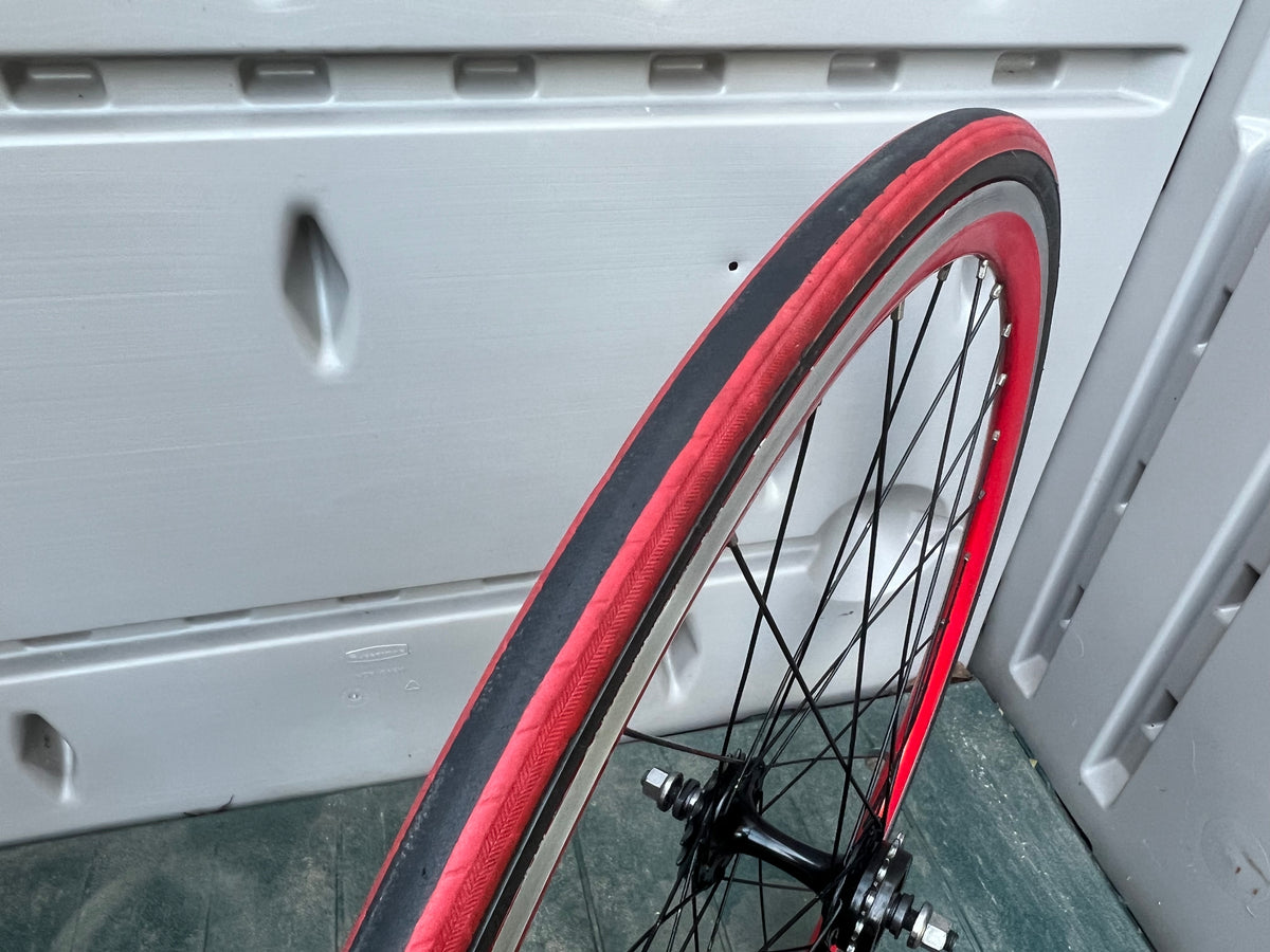 Formula Red 700c Track Fixie Flip Flop Wheelset 100/120 16T 32 Spoke Black