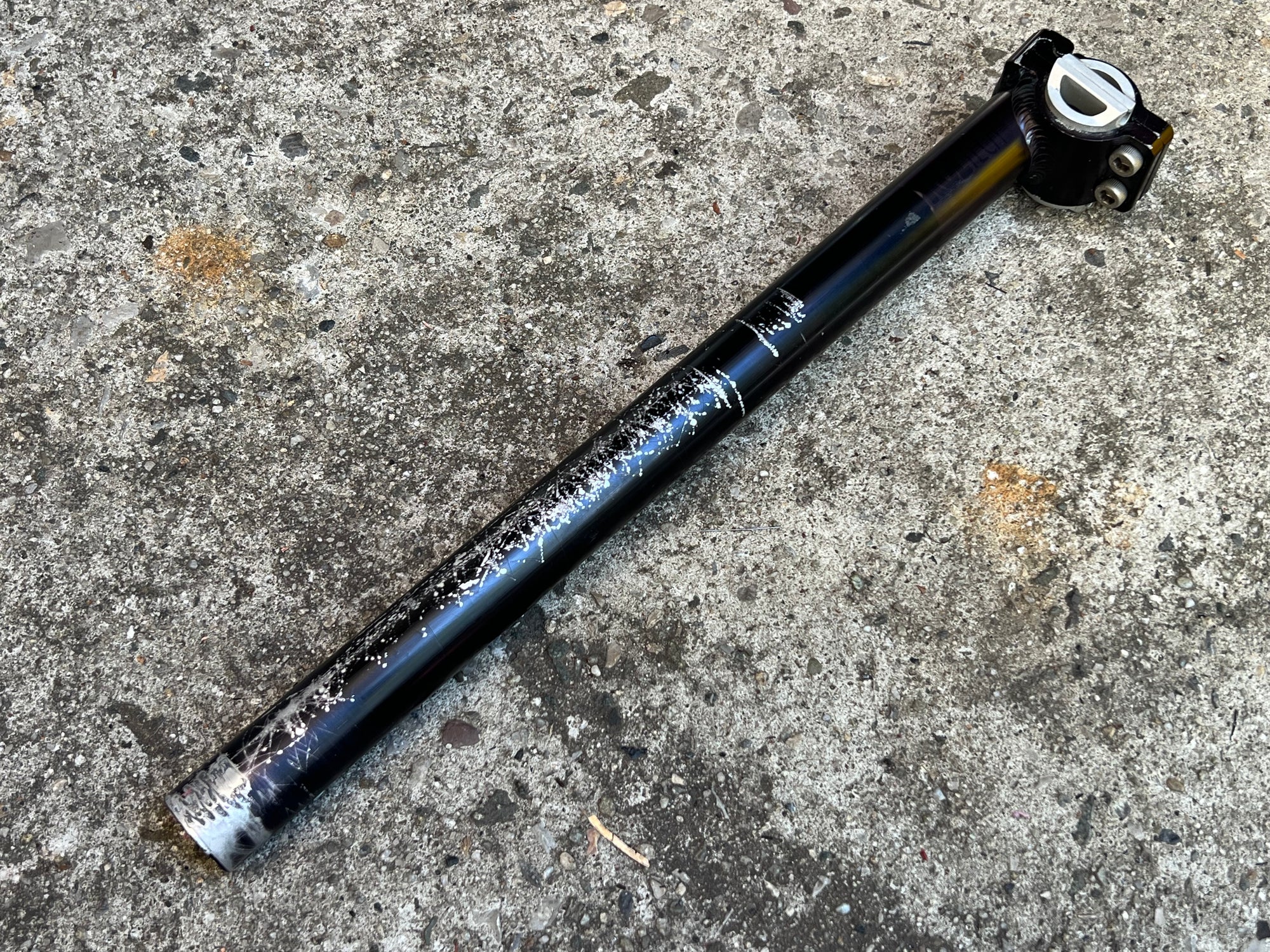 Control Tech 26.8x350mm Seatpost Vintage MTB Black Mountain Bike