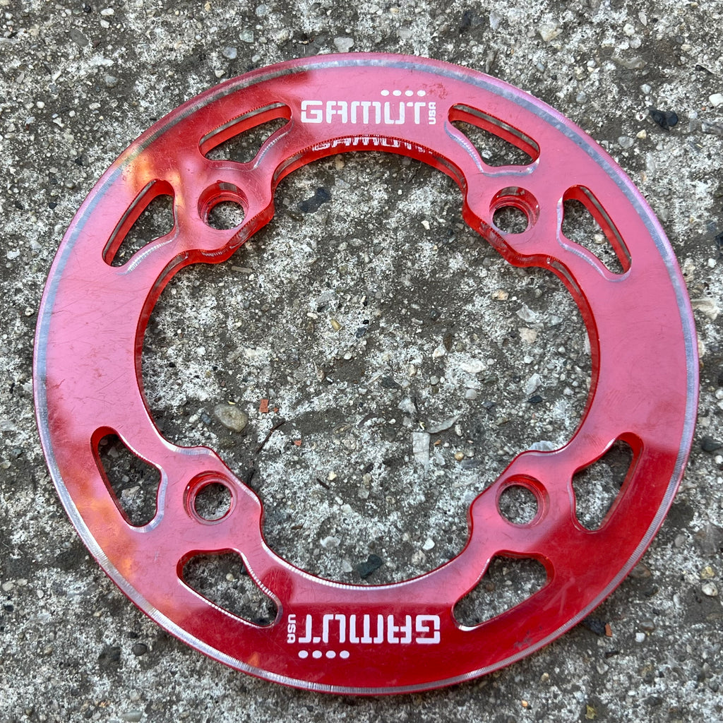 Gamut 104 BCD 36T 4 Bolt Downhill DH MTB Mountain Bike Red Bashguard Chainguard