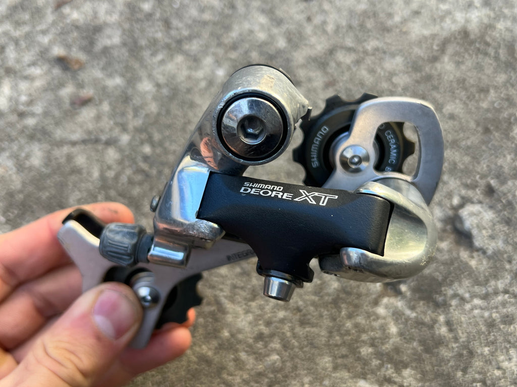 Shimano Deore XT RD-M739 8 Speed Long Cage Rear Derailleur Vintage MTB