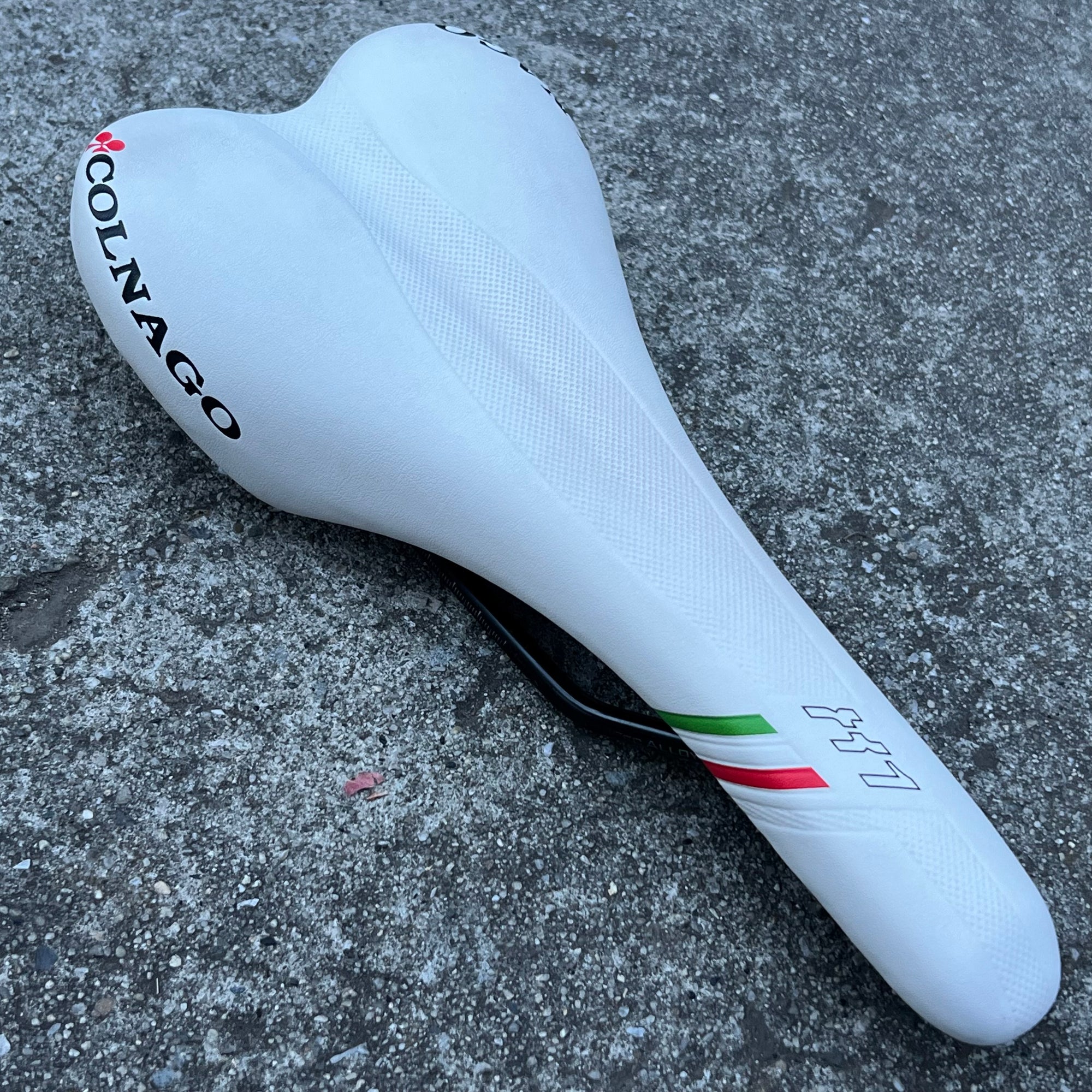Colnago X1 Saddle 285x130mm Road Bike Racing White Italy Vintage Italian