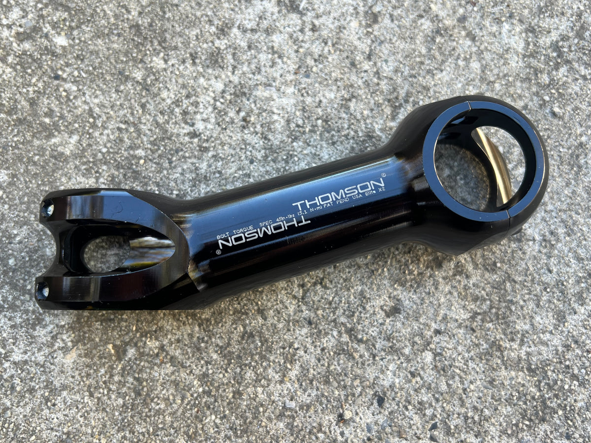 Thomson Elite X2 120x31.8mm 1 1/8” Threadless +/-17° Black Gravel Riser Stem SM-E153