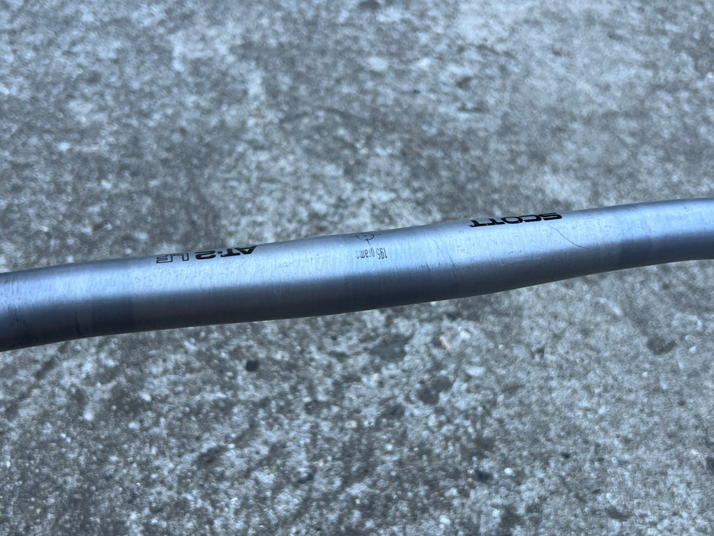 Scott AT-2 LF 25.4x530mm Bullhorn Bar End Bars Vintage MTB Gray