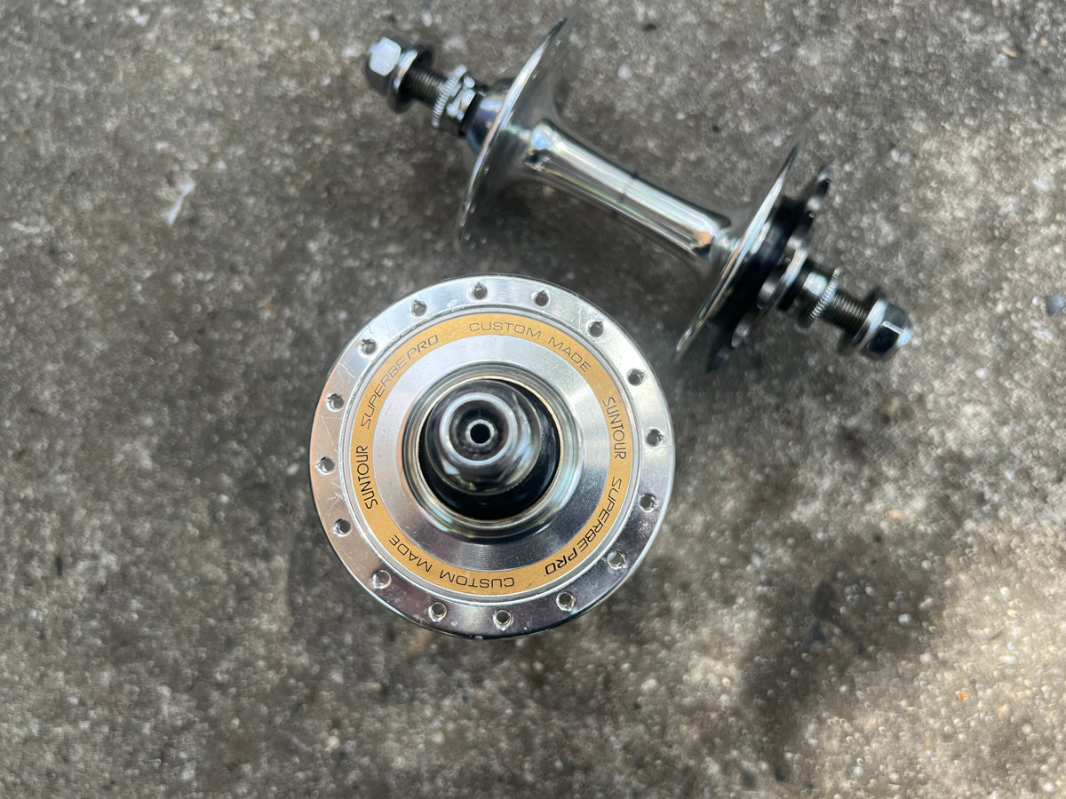 Suntour Superbe Pro Custom Track Hubset 32H 100/120mm Hubs Vintage