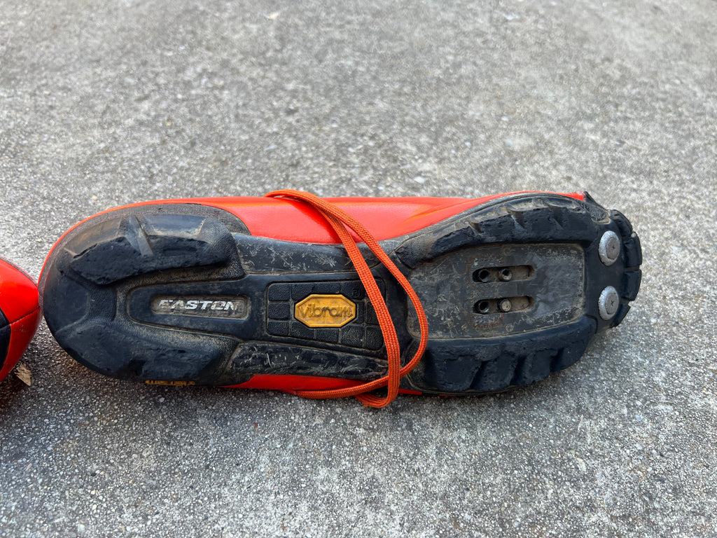 GIRO VR90 Clipless Shoes 44 EU EUR 10.5 US Mens Mountain Bike MTB Easton Carbon Orange