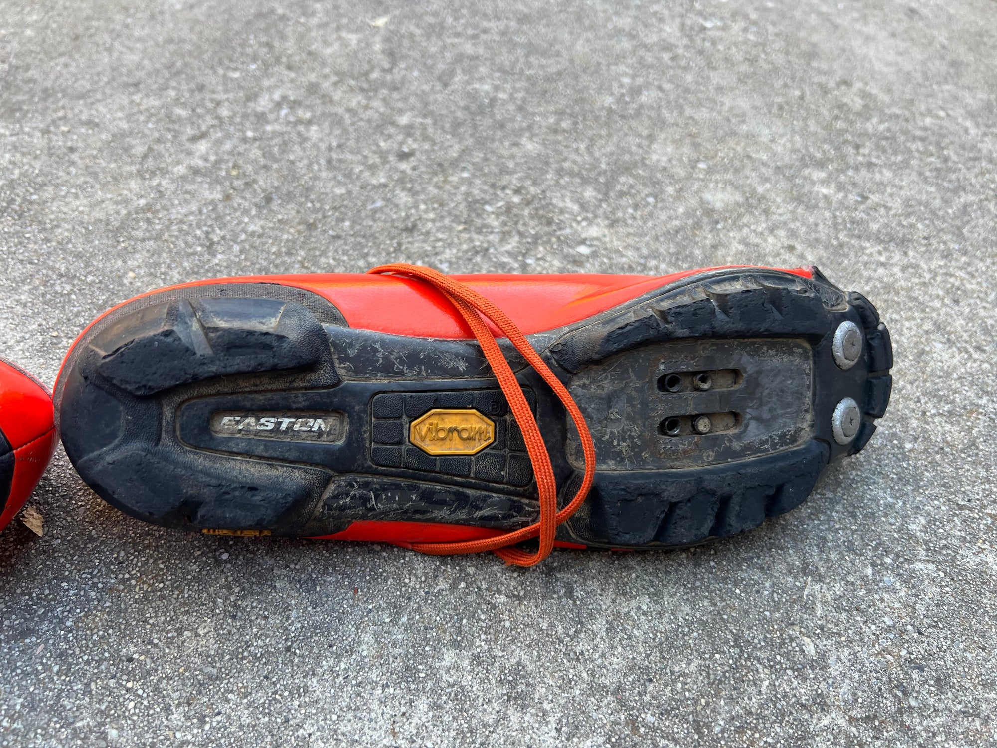 GIRO VR90 Clipless Shoes 44 EU EUR 10.5 US Mens Mountain Bike MTB Easton Carbon Orange