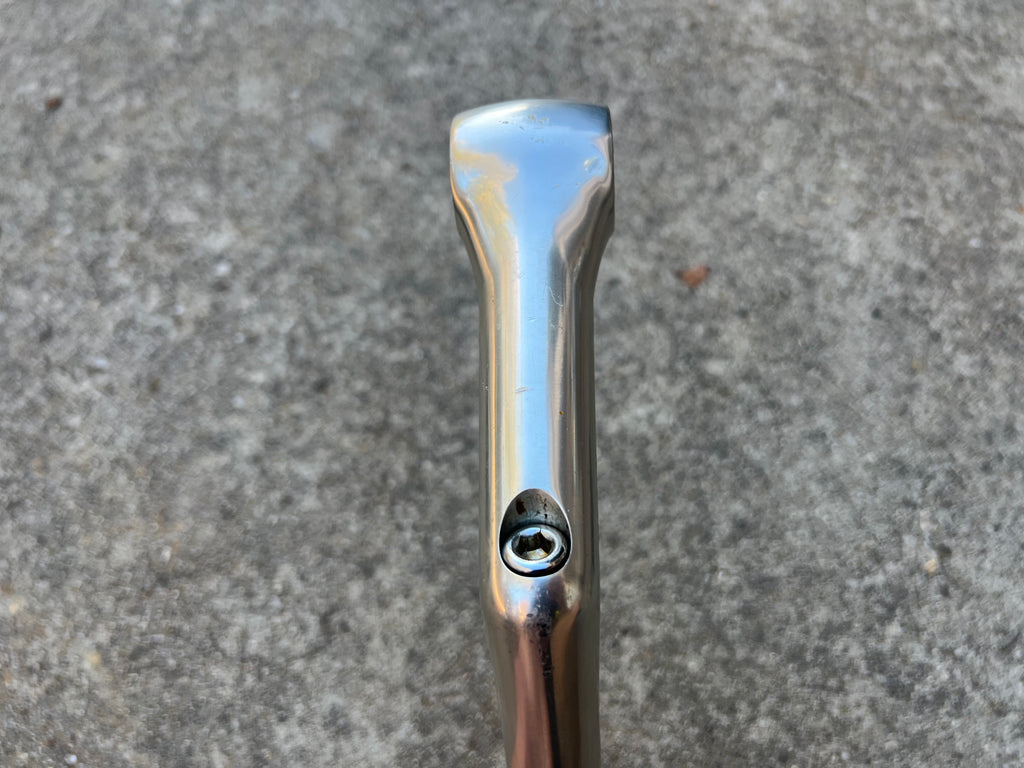 Used Nitto Dirt Drop Stem 26.0x100mm 1” Steerer Road Touring Gravel Bike Vintage Silver-Bicycle Bin