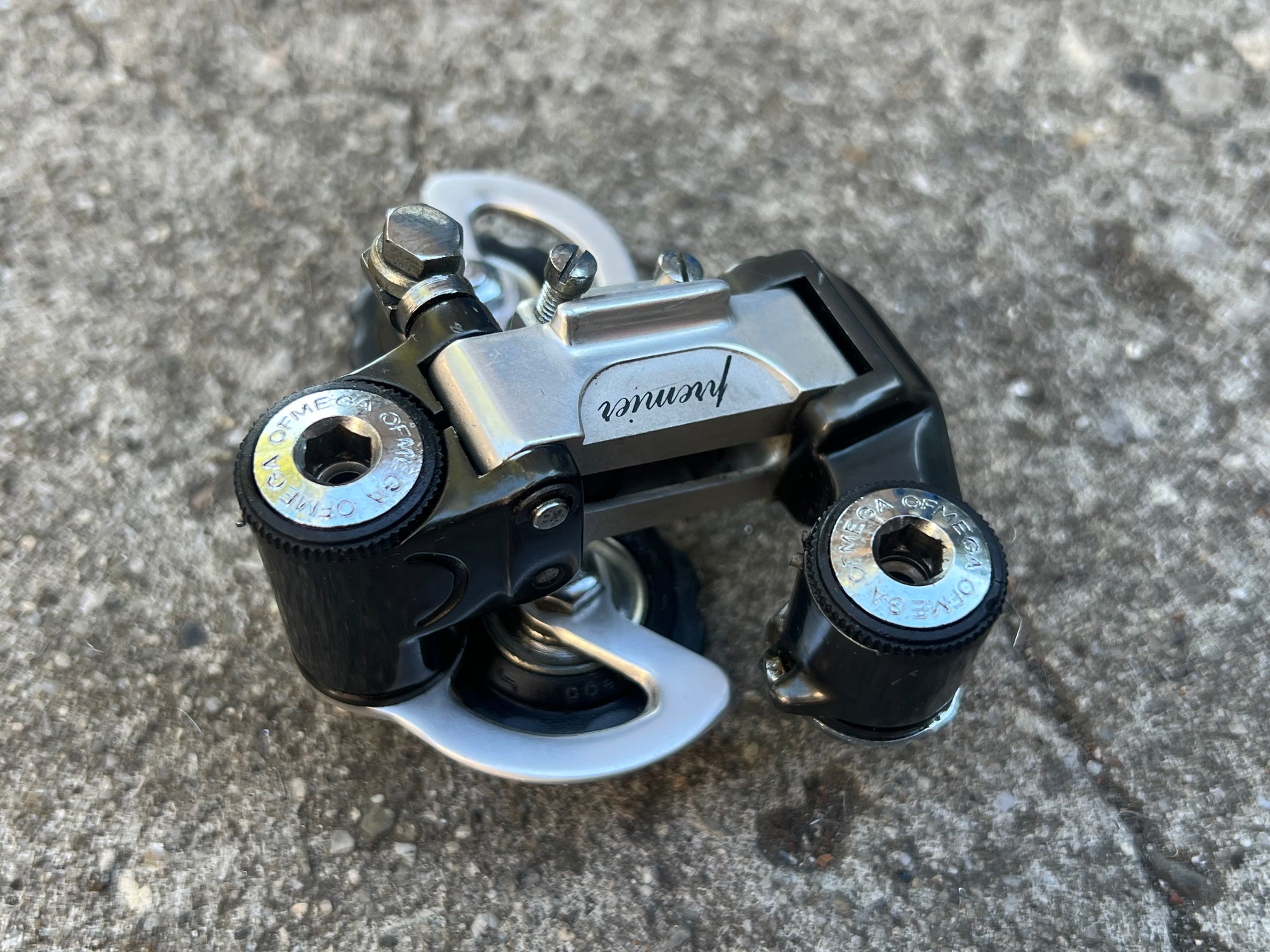 Ofmega Premier Vintage Short Cage Rear Derailleur Bianchi Gray Silver 5/6/7 Speed Road Bike