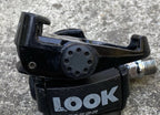 Used Vintage Look Carbon Black Clipless Pedals Retro Eroica Aluminum 9/16” 80’s-Bicycle Bin
