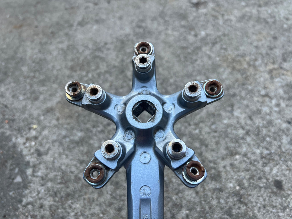 Sugino 170mm Drive Side Crank Arm With Bolts Right Dark Gray Vintage MTB Right  - Image 5