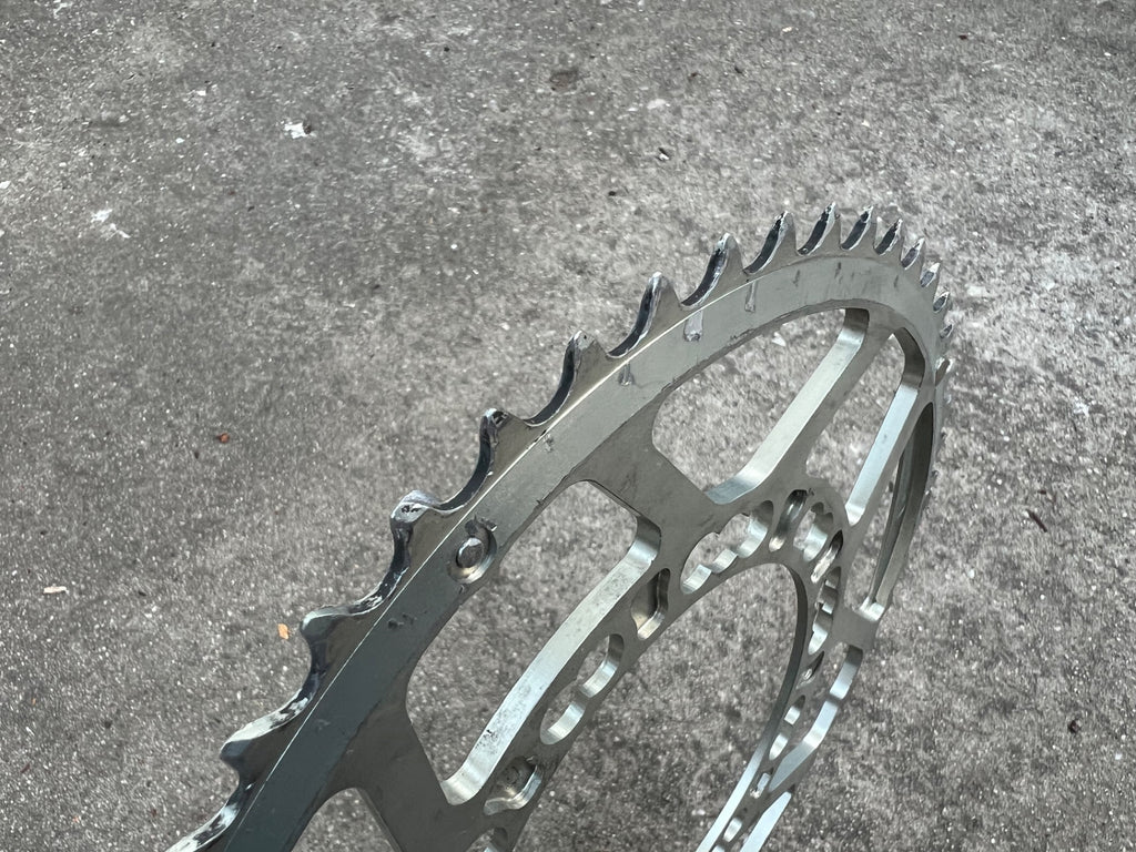 Rotor 110BCD 52T Tooth Chainring Q Rings Oval Road Bike Racing Silver OCP - Image 5