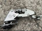 Used Huret ECO Short Cage Rear Derailleur Vintage Road Bike 5/6/7 Speed Silver Gray-Bicycle Bin