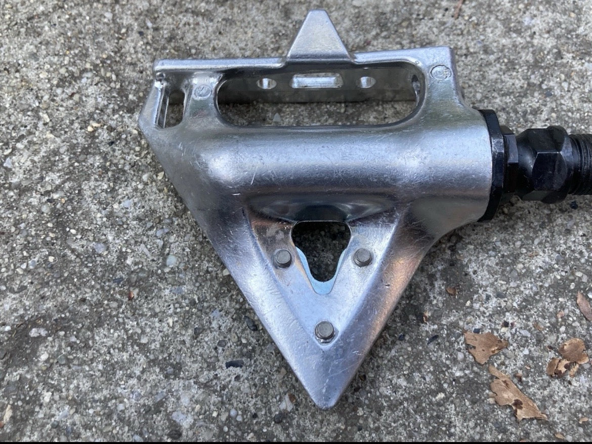 Shimano PD-A550 Toe Clip Pedals Vintage Road Retro Bike Eroica Silver Alloy - Image 5