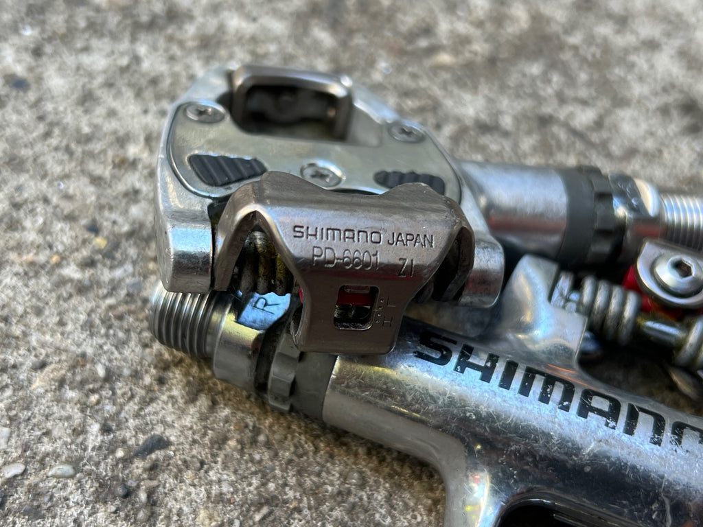 Shimano Ultegra PD-6601 SPD-R Pedals Vintage Road Gravel Bike Silver - Image 5