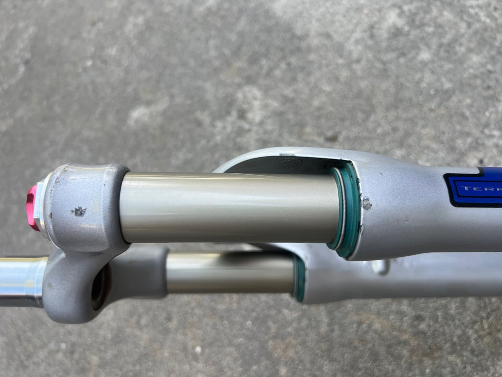 SERVICED FOX F80X 8” 1 1/8” Threadless Fork Terra Logic Disc V Brake Fork MTB   - Image 11