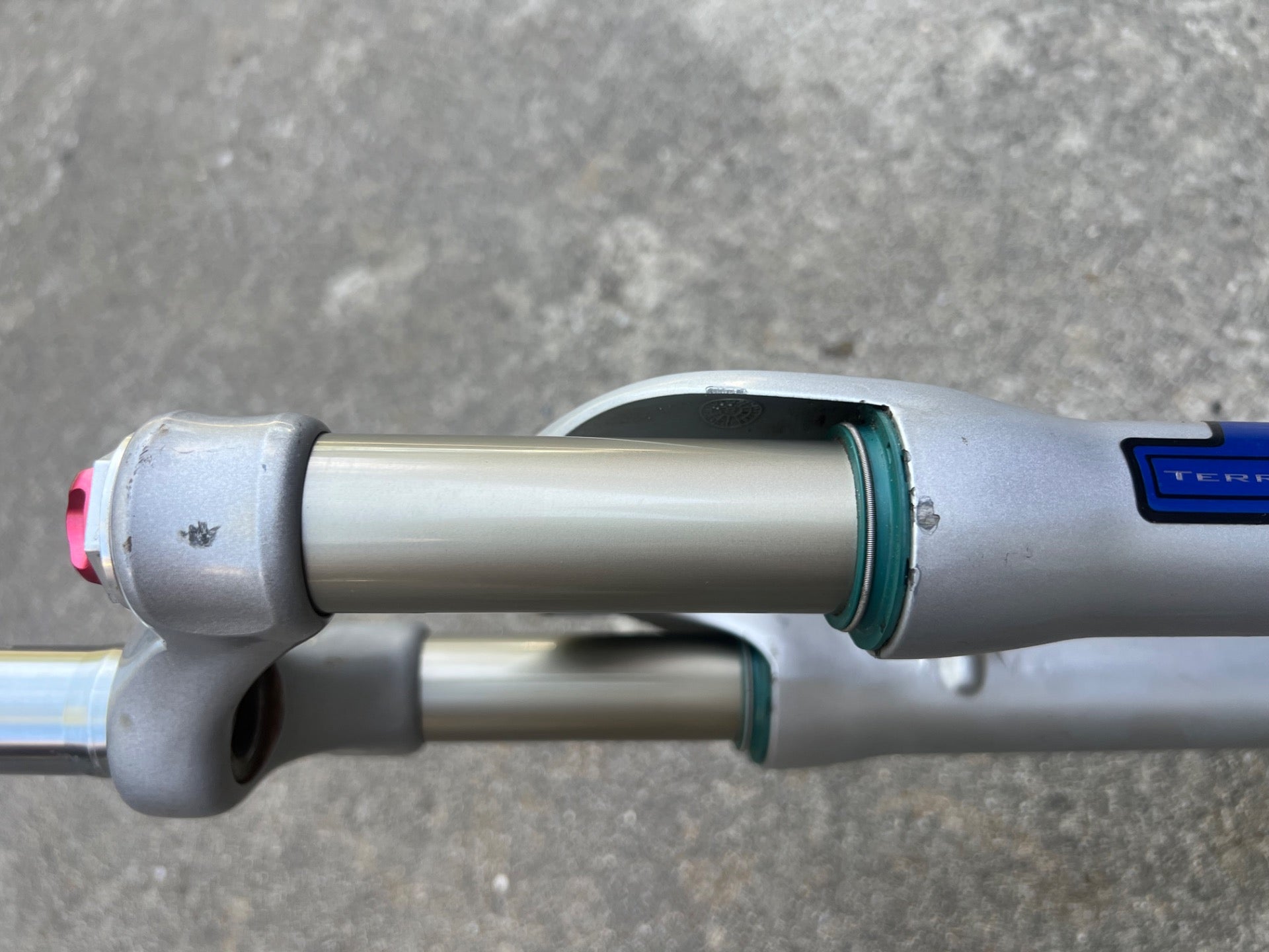SERVICED FOX F80X 8” 1 1/8” Threadless Fork Terra Logic Disc V Brake Fork MTB   - Image 11