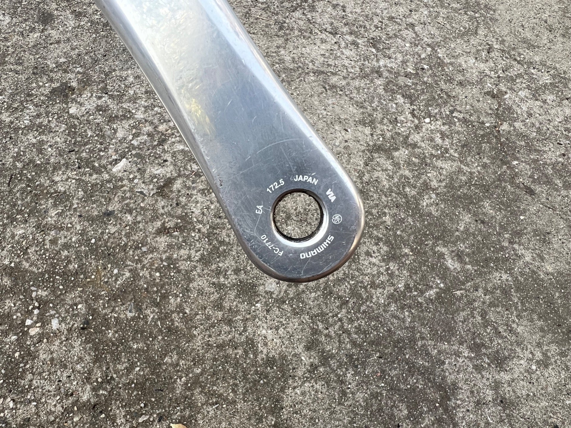 Shimano Dura Ace FC-7710 172.5mm NJS Non Drive Side Left Crank Arm Vintage Track - Image 5