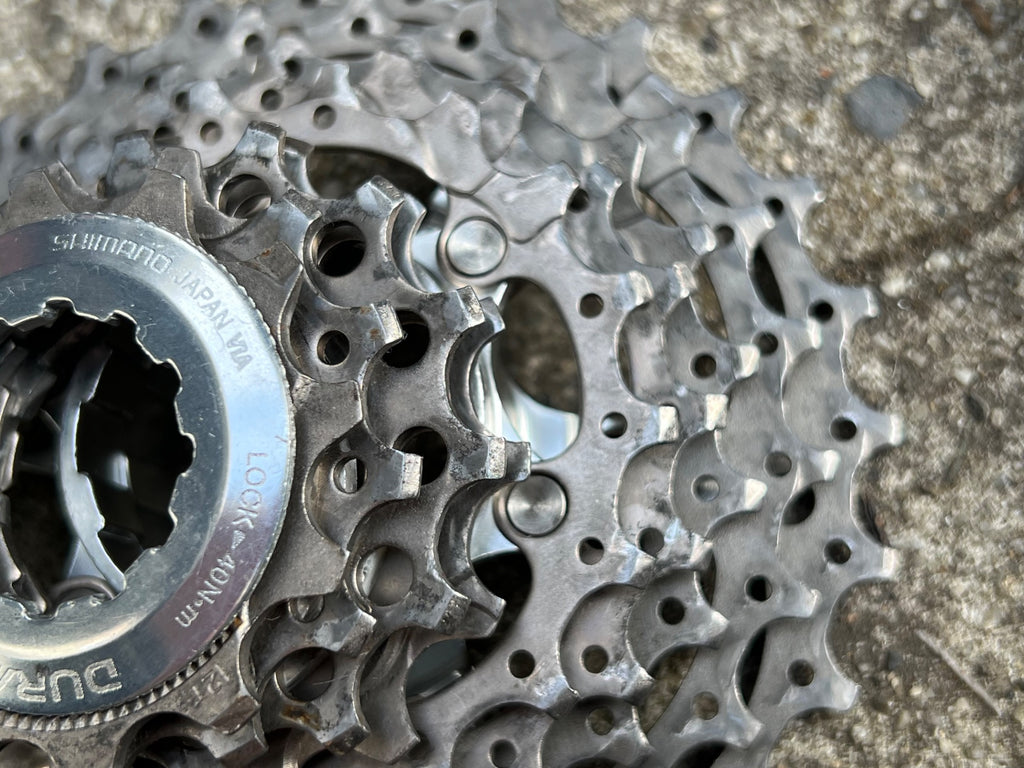 Shimano Dura Ace CS-7700 12-27T 9 Speed Cassette Titanium Road Bike Wide Range  - Image 5