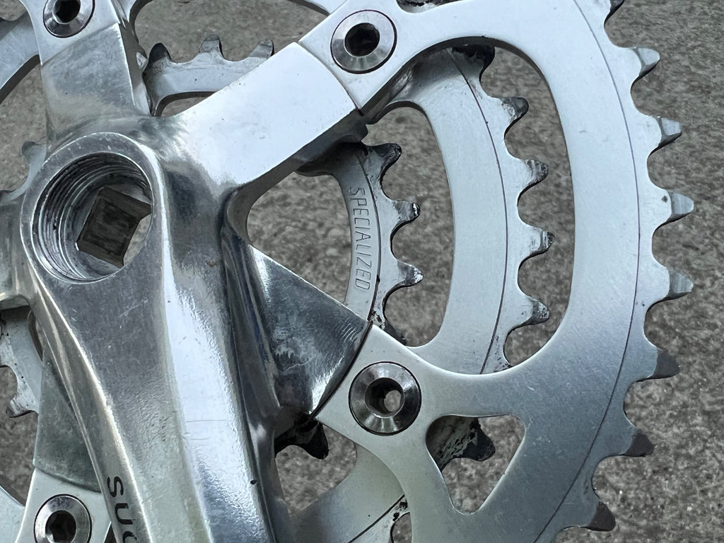 Sugino GP Triple Crankset 46/36/24 175mm Vintage MTB Gravel Silver Crankset ATB - Image 9