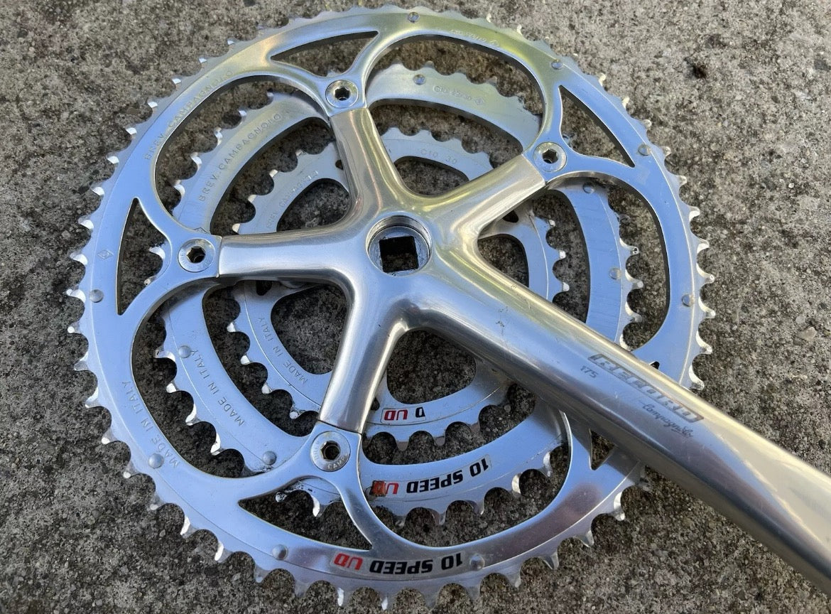 Campagnolo Record 10 Speed Triple Crankset 175mm 53-42-30 Road Touring Bike  - Image 7