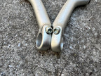 Used Girvin Silver Aluminum Bar Ends Vintage Retro MTB Mountain Bike VGC-Bicycle Bin