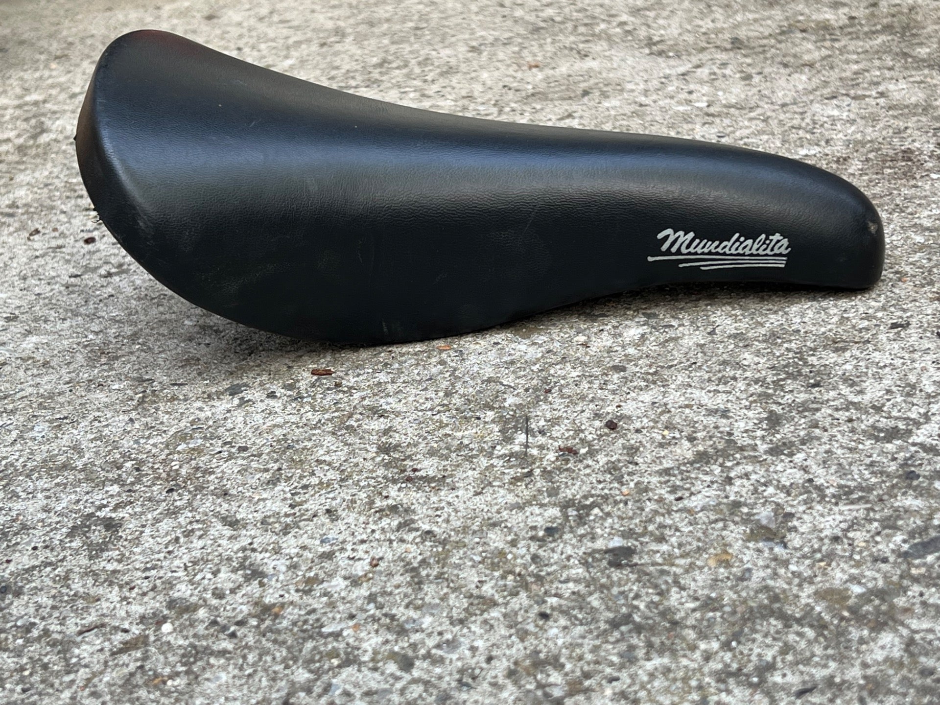 Mundialita Italia Vintage Road Bike Saddle Racing Black Italy Retro - Image 8