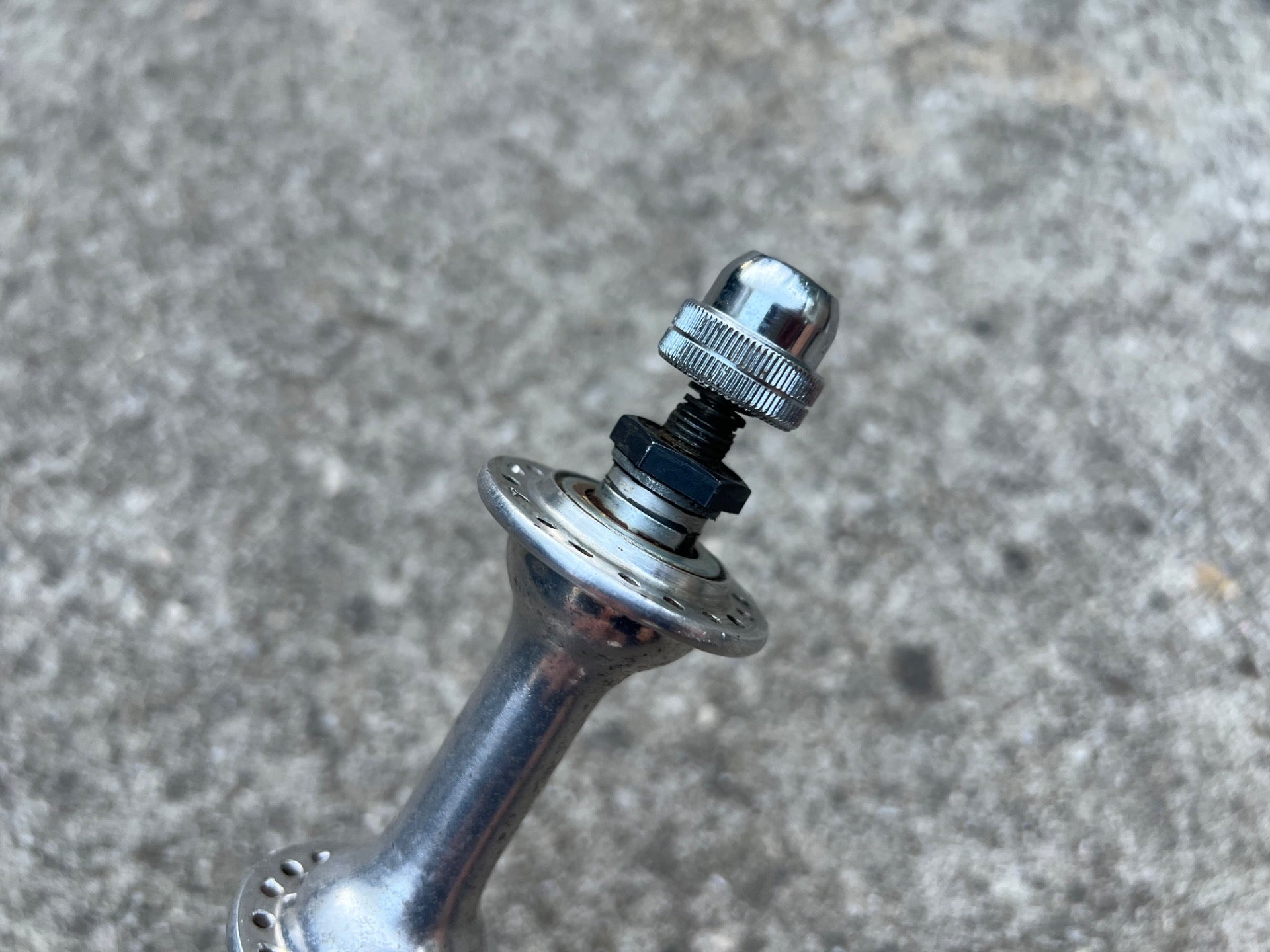 Sunshine Front Hub 100mm 36H Vintage Road Quick Release Vintage Retro Silver - Image 5